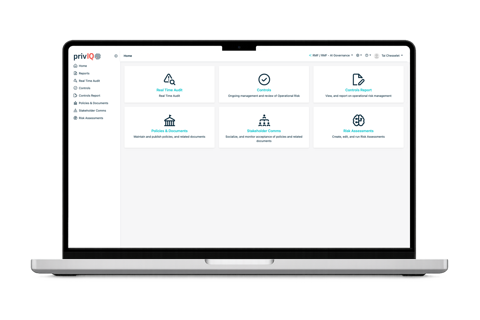 AI Gov dashboard screen
