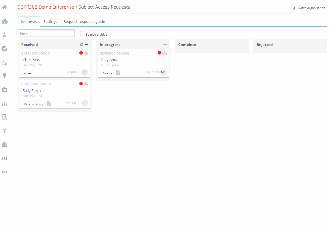 Data Subject access request Data Subject access request